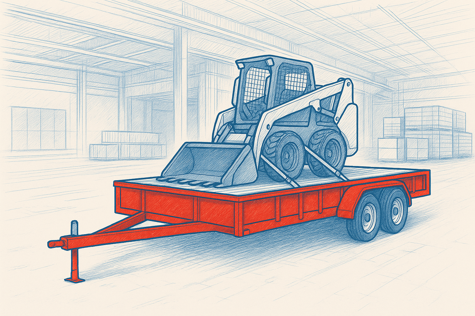 Flat Trailer Hauling